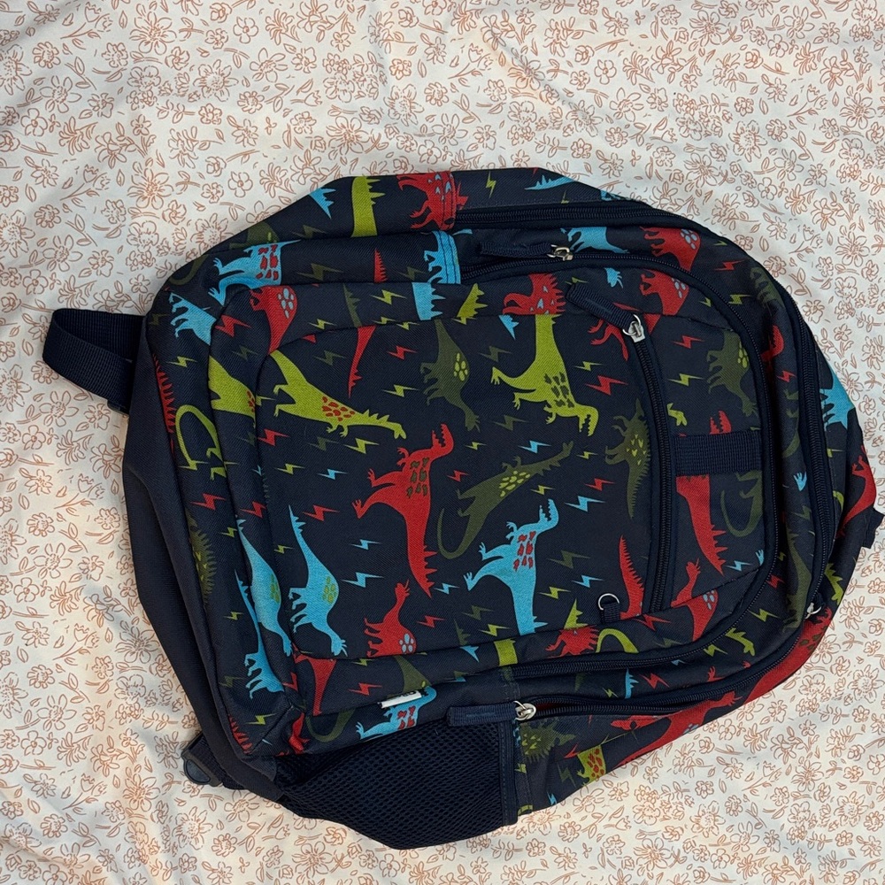 Colorful Dinosaur Print Kids Backpack